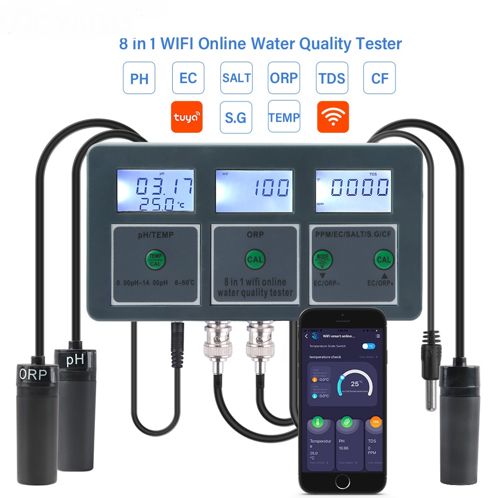 Aquarium Marine Salt - Tuya WiFi Dijital PH ORP TDS