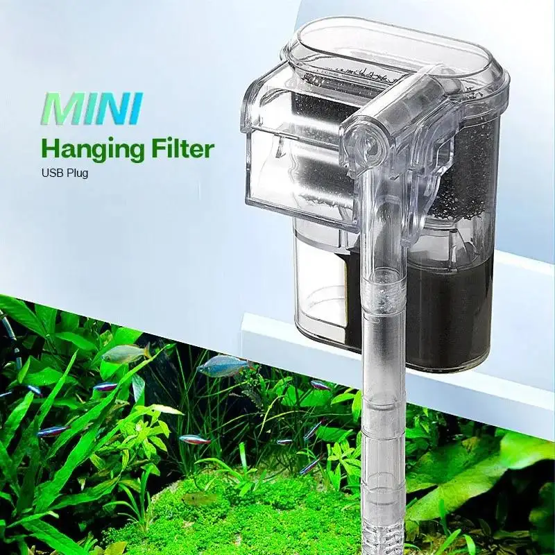 Marine Aquarium Water - Mini Harici Şelale Balık Tankı Filtresi